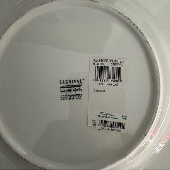 Tabletops Unlimited Carnival Collection Handpainted - Picture 9 of 17